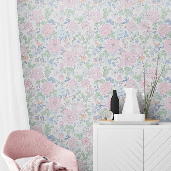 Removable Wallpaper Pink - Etsy