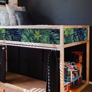 KURA BED Decals Tropical, Kura Bed Stickers Jungle, Kura Decals Neutral, Ikea kura bed boys, Kura Wallpaper, Decals for kura bed, Kura Wrap