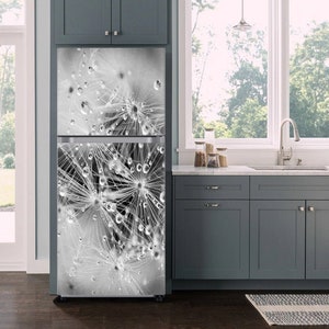 Fridge decal, Fridge wrap, Refrigerator Wrap, Fridge Decals, Fridge Stickers, Fridge Mural, Self-Adhesive Refrigerator Decal, Fridge Skin