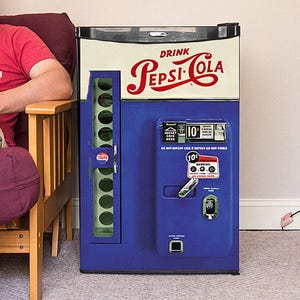 Retro MINI FRIDGE Wrap, Pepsi-Cola Decals, Mini Fridge skin, Vintage Pepsi mini Fridge Wrap Vinyl, Pepsi Outdoor Refrigerator Wrap RV Decor