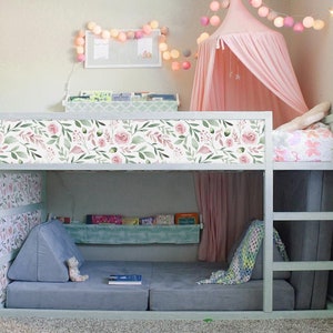 IKEA KURA BED decals Girls, ikea kura bed removable stickers, Kura decals, kura bed stickers, Pastel decals for kura bed, Wallpaper Kura Bed