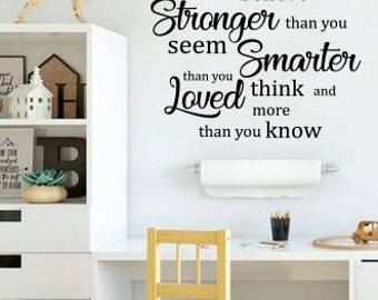 You Are Braver Than You Believe Pooh Quote Decal Wall Decal You Are Braver Than You Believe Pooh Quote Decal Wall Decal