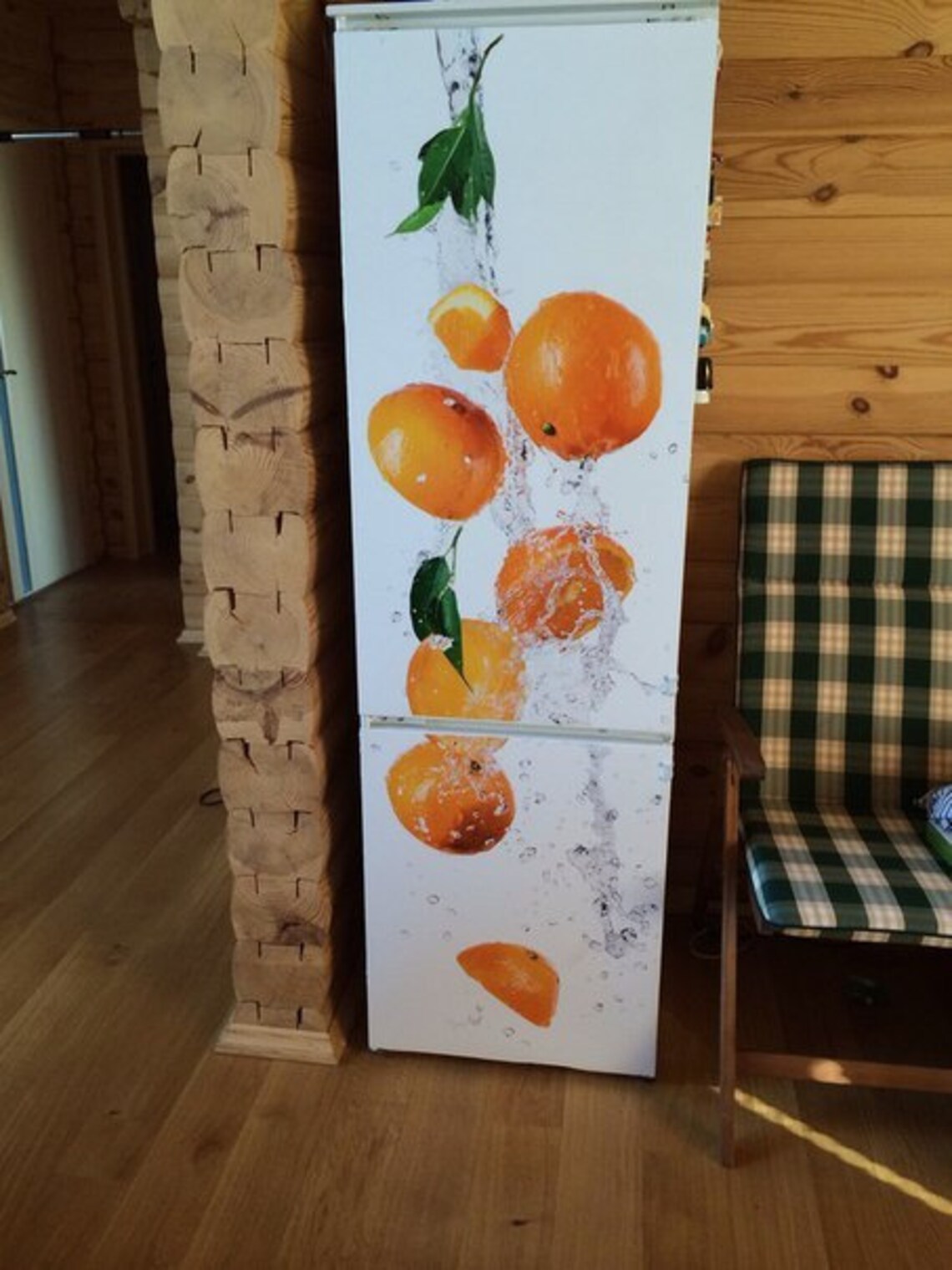 Fridge Wrap Vinyl Oranges Refrigerator Decal Fridge Decals Etsy