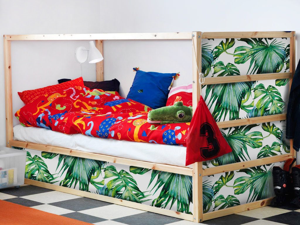 KURA BED decals Jungle, kura bed stickers, Kura decals, bed decals boys, kura bed wallpaper, decals for kura bed, furniture
