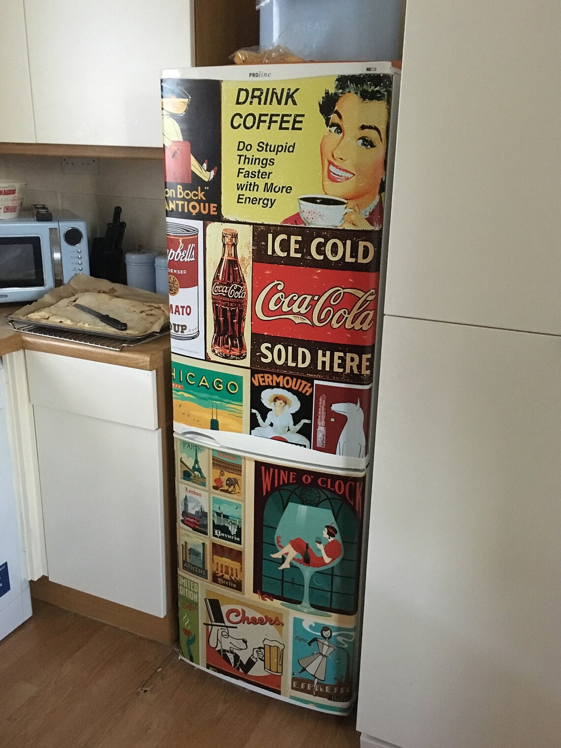 Retro MINI Fridge Wrap Mini Fridge decal Vintage Fridge Etsy