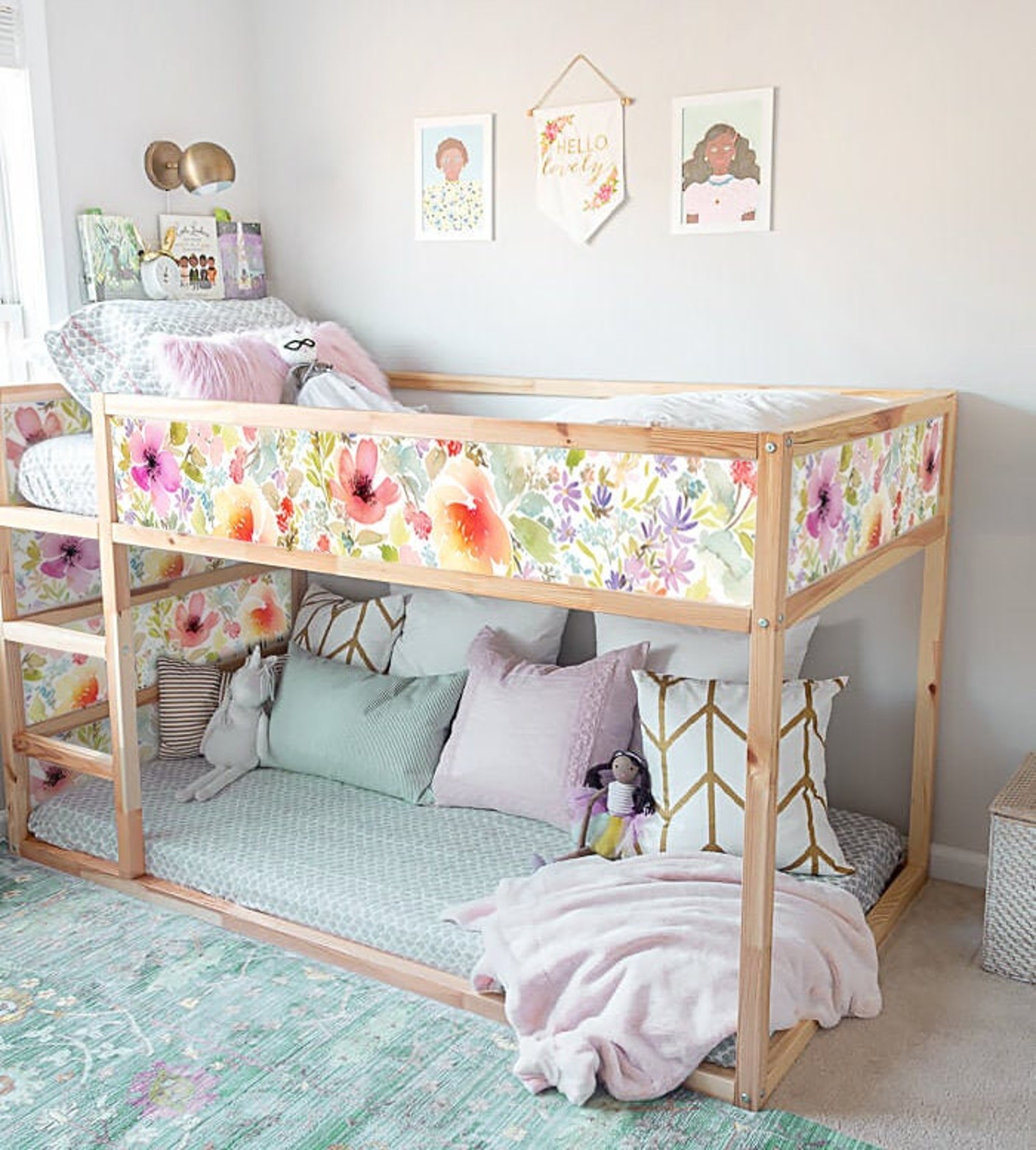 IKEA KURA BED Decal Girls Kura Bed Stickers Ikea Nursery - Etsy