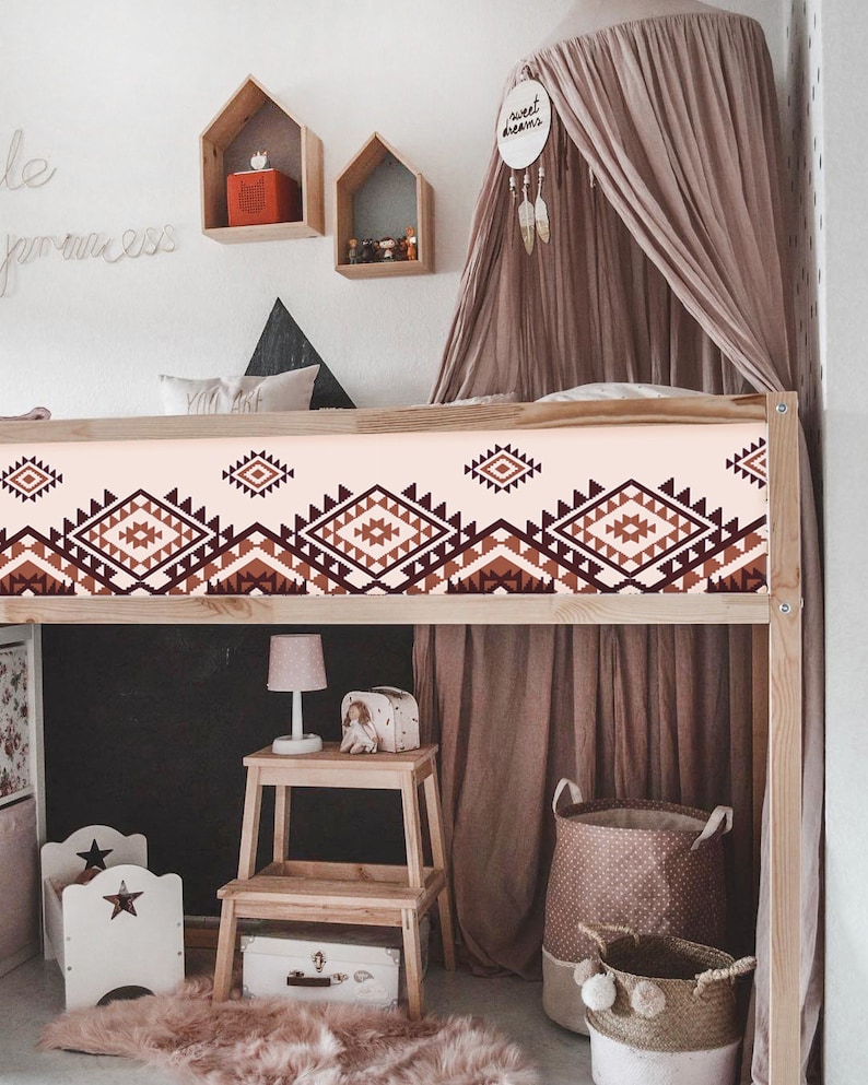 KURA BED Decal Boho Decals for Kura Bed Ikea Kura Bed Decal Etsy