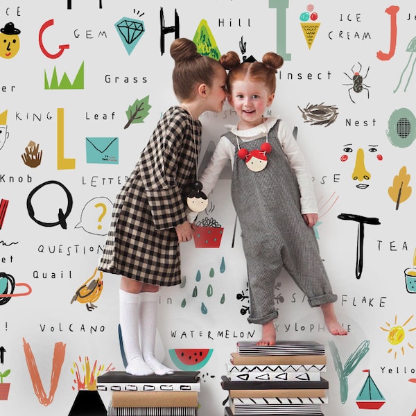 Playroom Wallpaper - Etsy