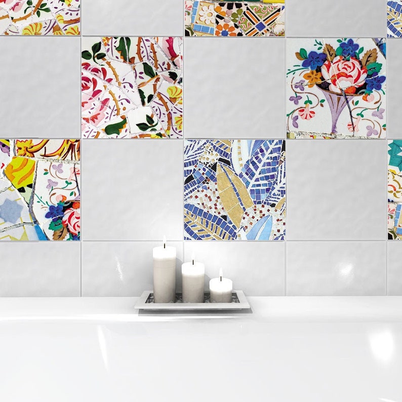 Bathroom Tile Decal Tile Decals Bathroom Decal Kitchen Tile Etsy