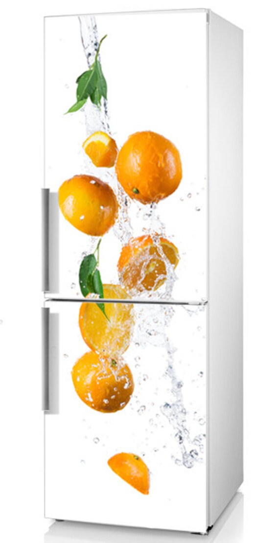 Fridge decal Fridge decal Oranges Refrigerator Decal Fridge Etsy