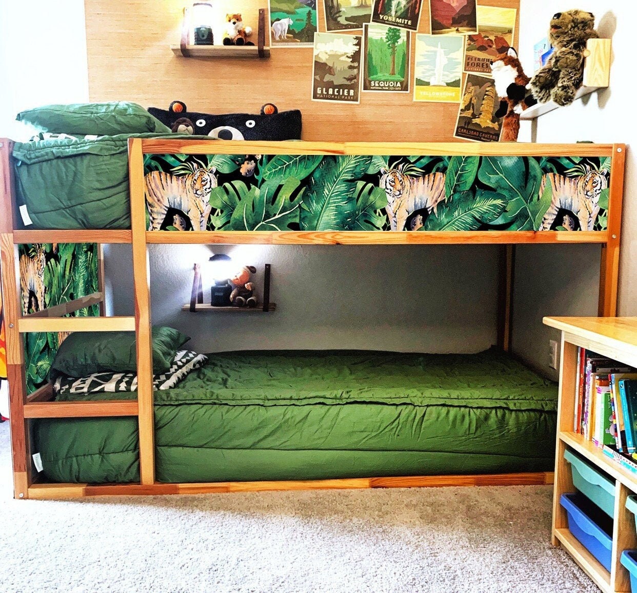 IKEA KURA BED Decals Jungle Kura Decals Kura Bed Tropical Etsy Canada