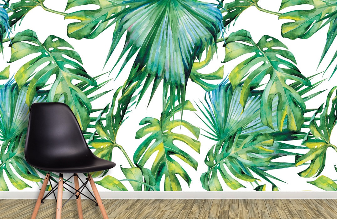 Tropical Leaves Wallpaper Palm Leaf L And Stick México - Palm Leaf Wallpaper B M Tropical Leaves Wallpaper Palm Leaf L And Stick México - Palm Leaf Wallpaper B M