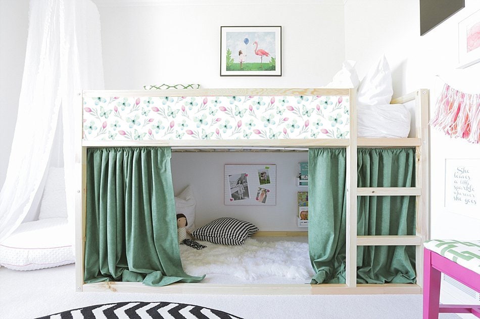 IKEA KURA ベッド用デカール 女の子用、Kura ベッド用ステッカー