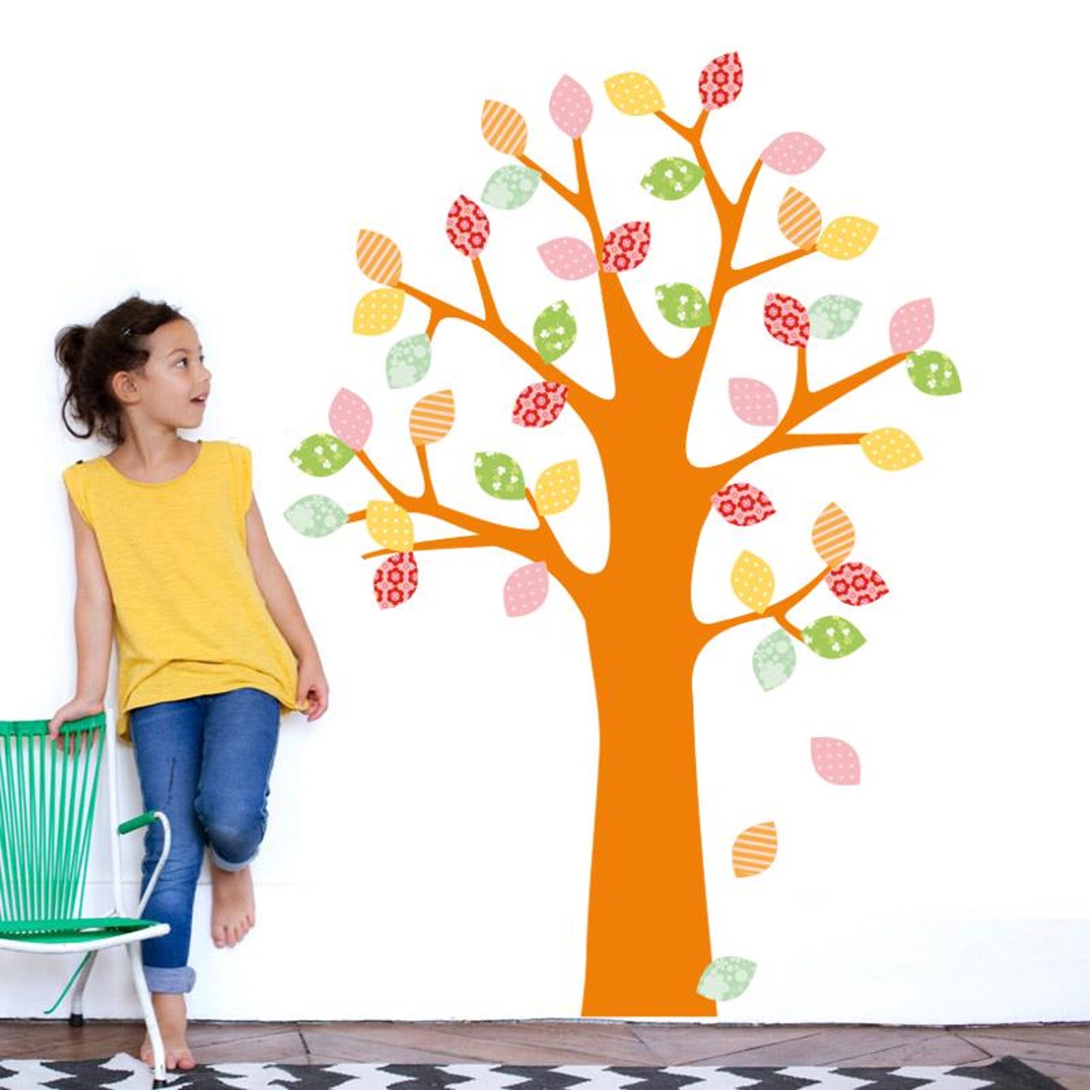 Tree Wall Decals for Kids, Tree Wall Decal Large, Big Tree Wall Decal ...