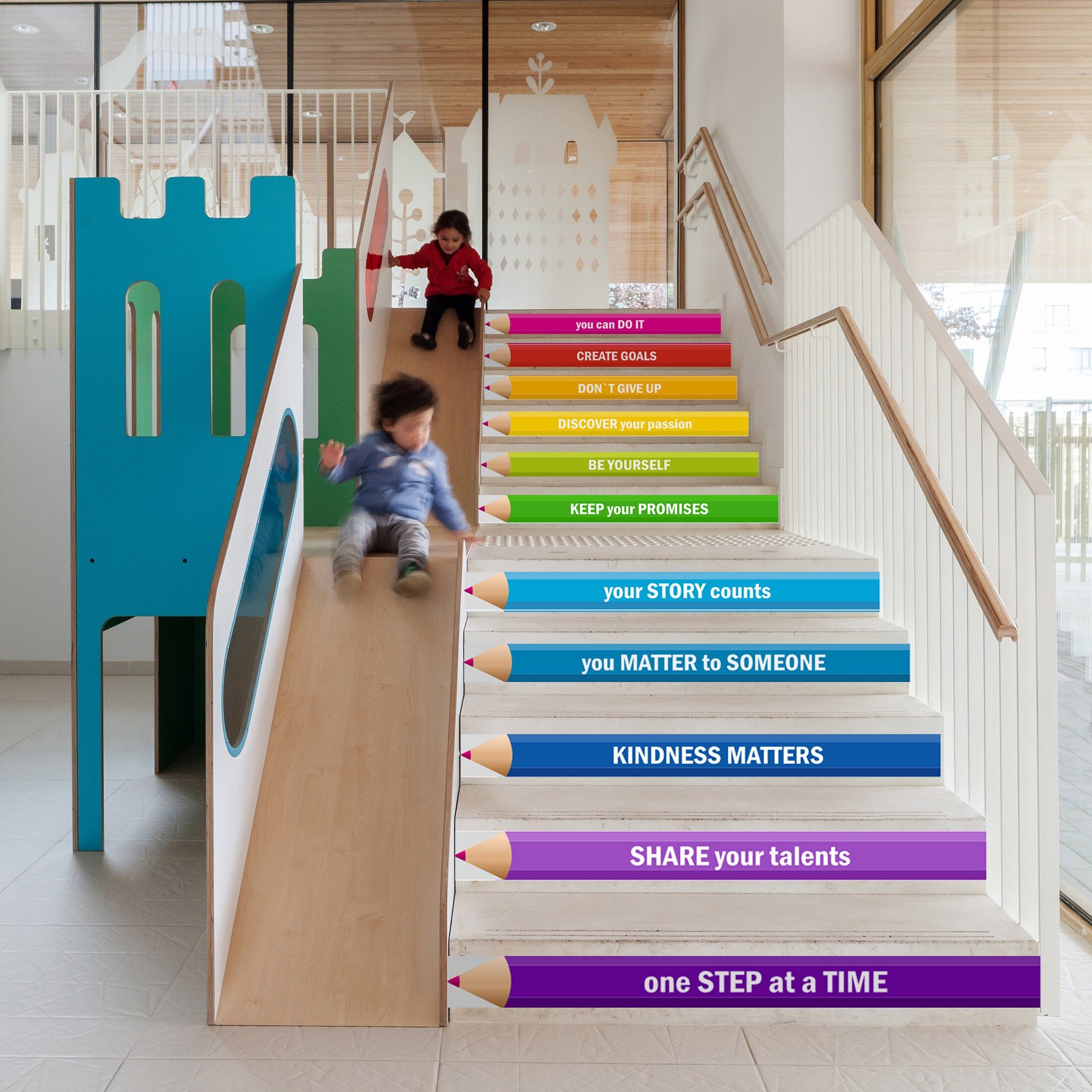 School Stairs Decoration