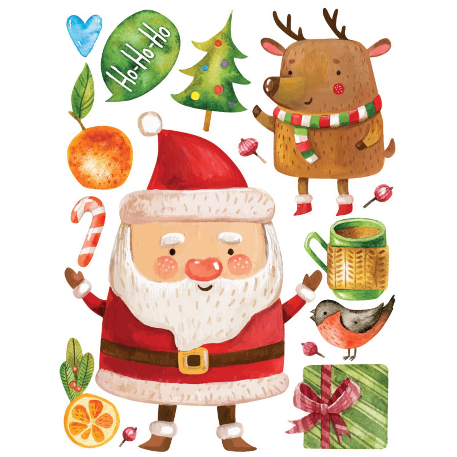 Christmas Wall Decals Christmas Decoration Decals Christmas - Etsy