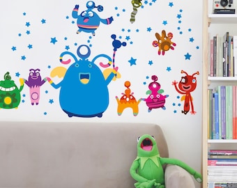 Jungen Wandtatko Monsters Wandtatze Monster, JungenZimmer Deko Monster, Wanddeko Monster, Monsters Kinder Wandtatze, Monsters Wandtatze