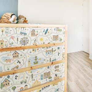 IKEA KURA BETT Aufkleber Kinder Karte, Kura Bett Aufkleber für Kura Bett Kinderbett, Ikea Etagenbett Aufkleber, Stadtplan für Kura