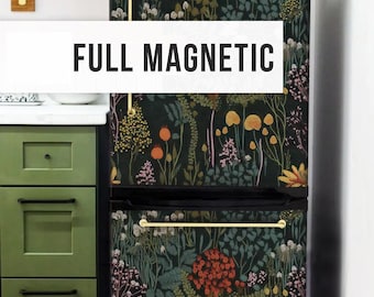 Envoltura magnética para refrigerador personalizada, imanes de vinilo para envoltura de refrigerador uno al lado del otro, calcomanías magnéticas para la puerta del refrigerador, cubierta de imán grande para refrigerador