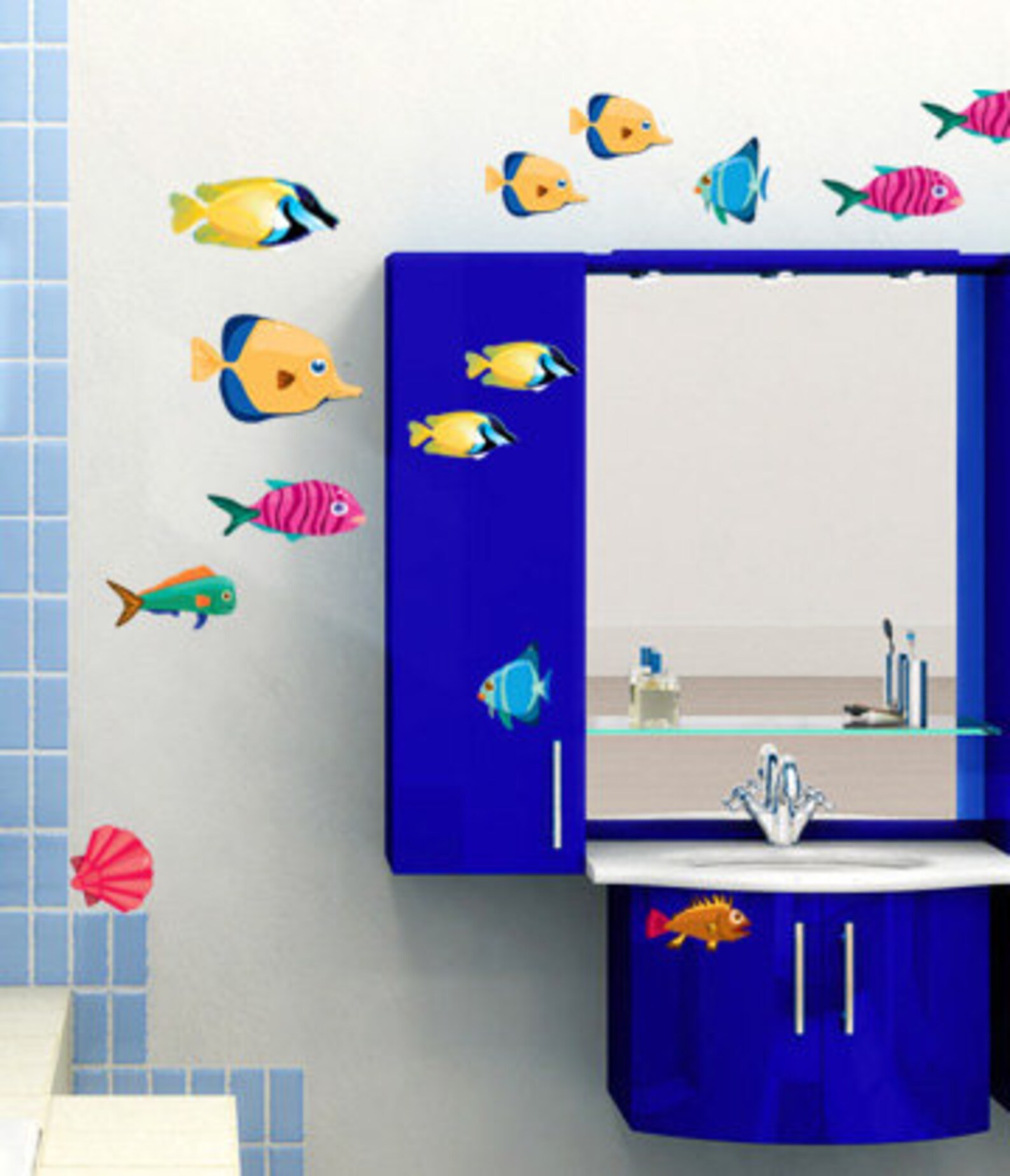 Fish Decals Fish Decal Fish Wall Decals Fish Wall Decal Etsy
