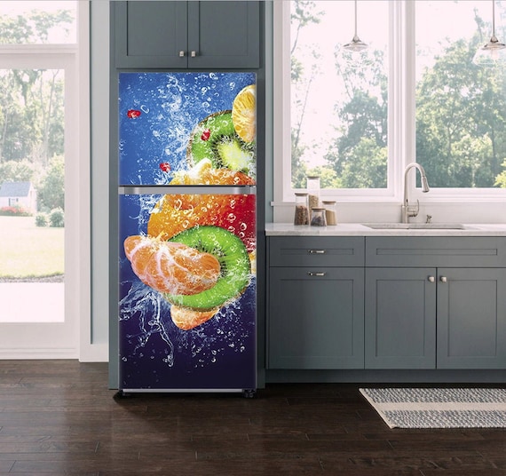 Fridge Wrap Fruit Fridge Decals Refrigerator Decal Fridge Etsy