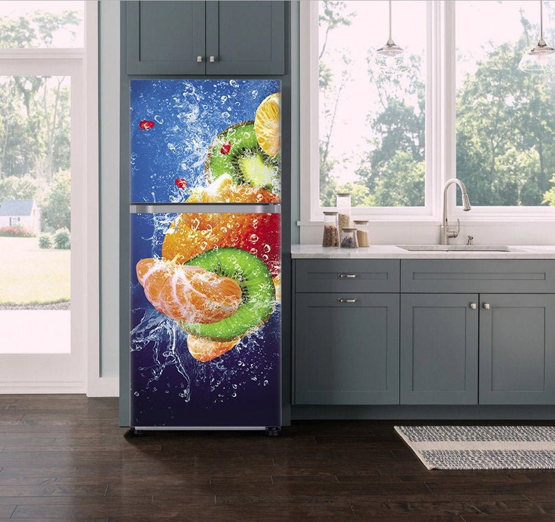 Fridge Wrap Fruit Fridge Decals Refrigerator Decal Fridge Etsy