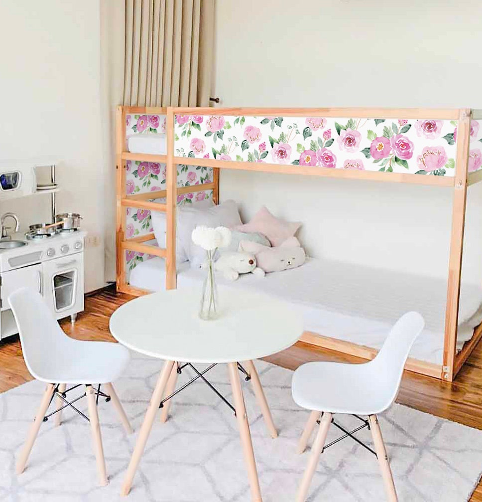 IKEA KURA BED Decals Flower Kura Bed Decals Girls Stickers - Etsy Canada