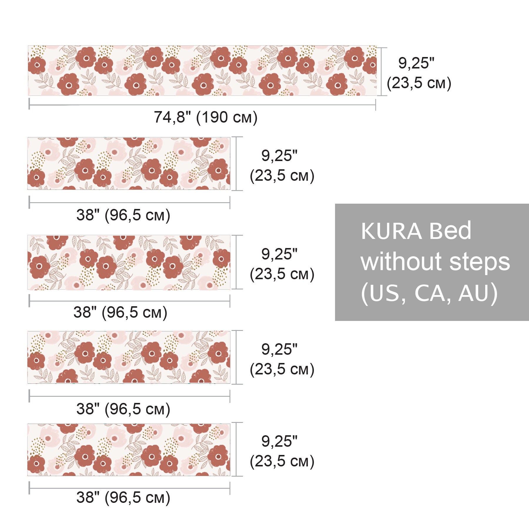 KURA BED Decal Boho Decals for Kura Bed Ikea Kura Decal Etsy UK