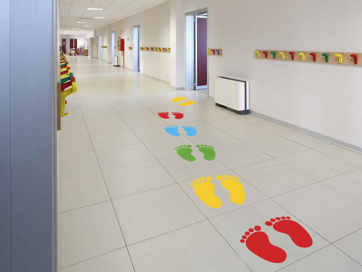 School Floor Sensory Path, Educational Floor Decal, ABC Decals Floor ...