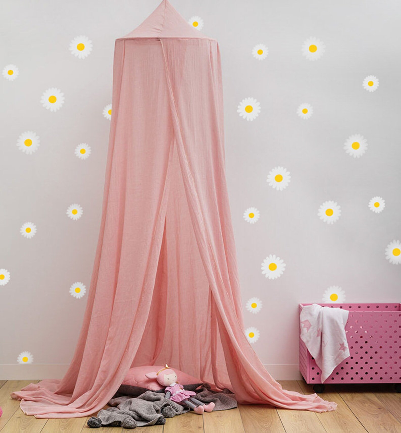 Floral Wall Decals Daisy Wall Decal Daisy Decals for Girls Etsy