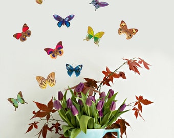 Butterfly Decal, Butterflies, Colorful Butterflies, Butterflies Decal, Butterfly Wall Decal, Butterfly Stickers, Butterfly Vinyl Stickers