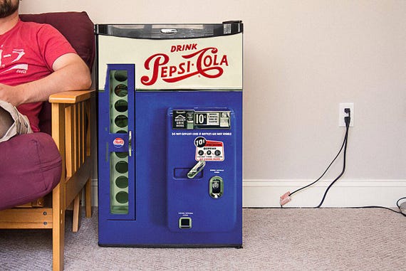 レトロミニ冷蔵庫ラップ、ペプシコーラデカール、ミニ冷蔵庫スキン 