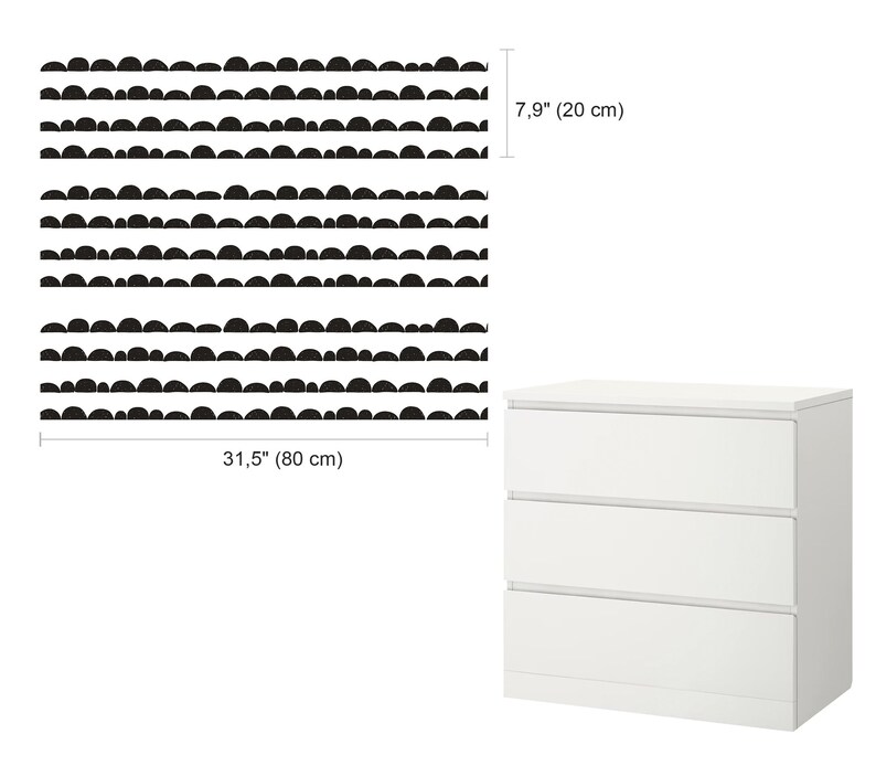 IKEA Malm Dresser Decal Ikea Dresser Stickers Malmdecal Etsy
