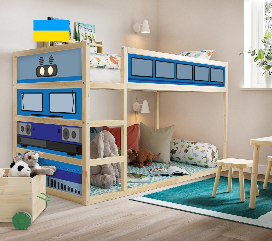 IKEA KURA BED Decals Train Kura Bed Decals Boys Removable Stickers