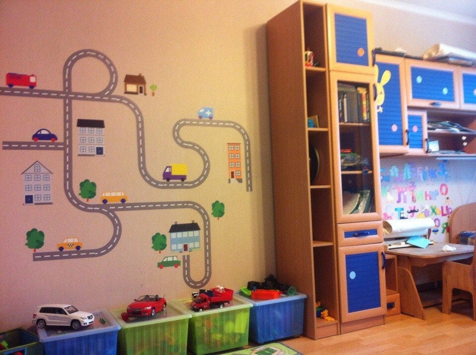 Car Wall Decal Transportation Decal Car Wall Decals Car Etsy