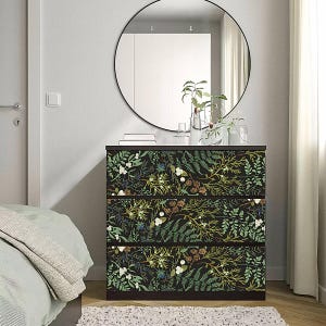 Ikea Malm Overlay Green - Etsy Ikea Malm Overlay Green - Etsy