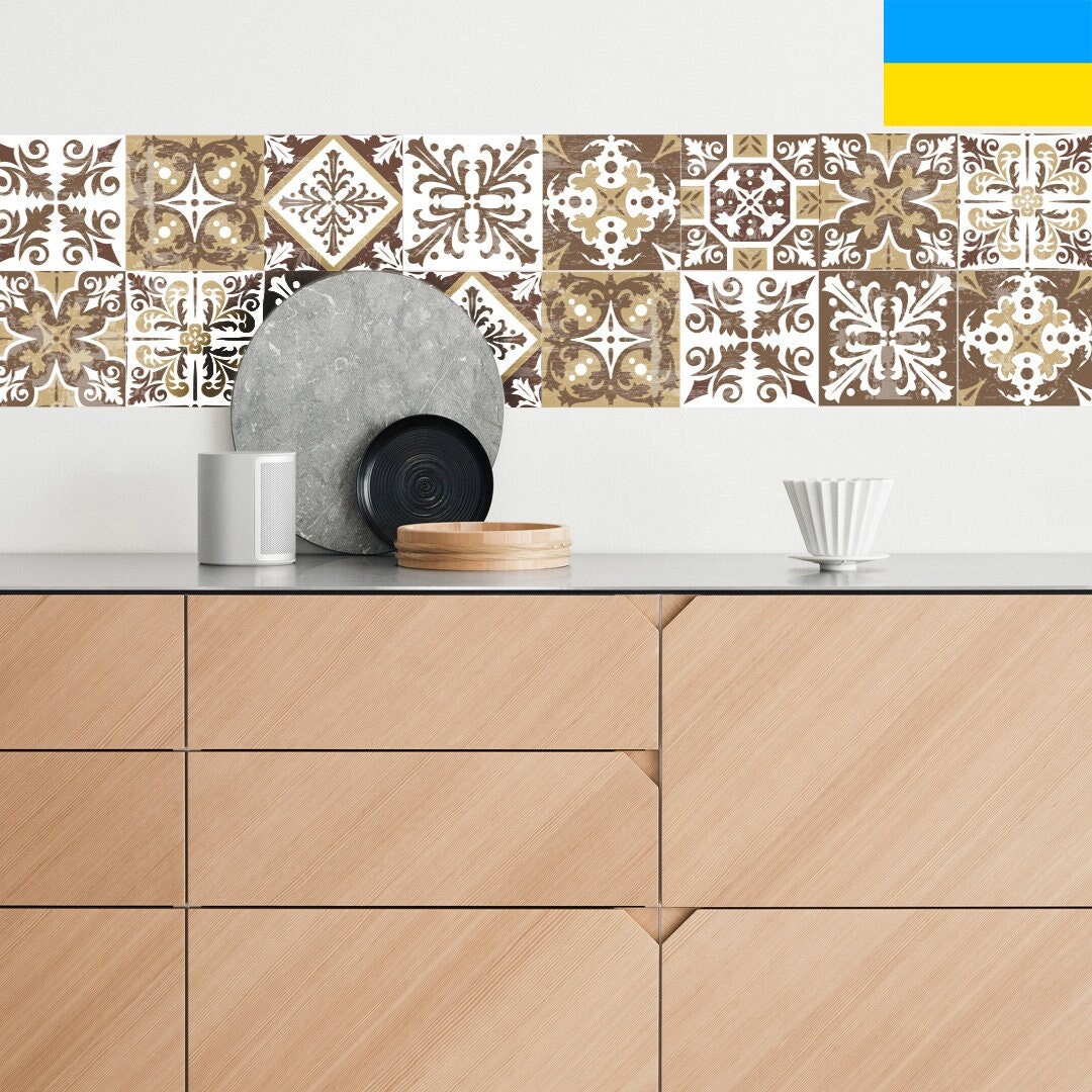 Tile Stickers, Vinyl Tiles, Tile Decal, Kitchen Tile Decal, Vinyl Tiles