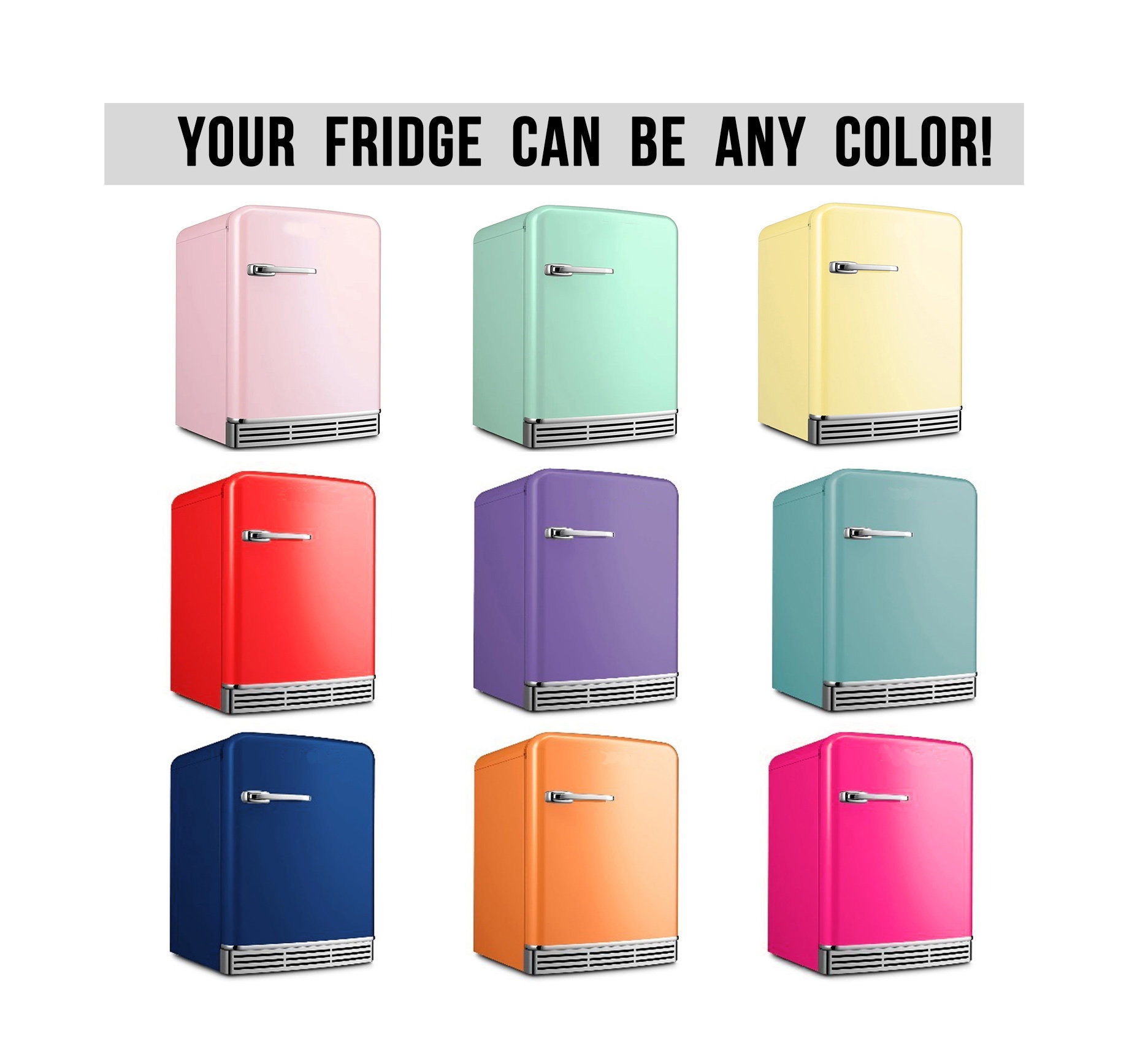 Solid MINI Fridge Wrap, Pastel Fridge Decals Vinyl, Mini Refrigerator Decal Red Pink Purple Black Self Adhesive RV Mini Fridge Sticker Decor