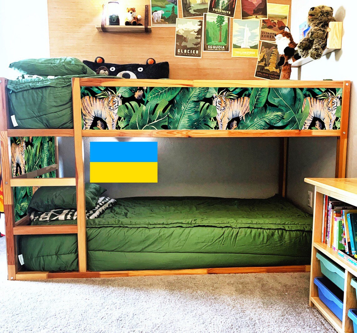 IKEA KURA BED Decals Jungle Kura Decals Kura Bed Tropical Etsy Canada