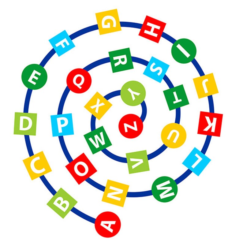 Floor sensory path educational floor decal abc decals floor Etsy