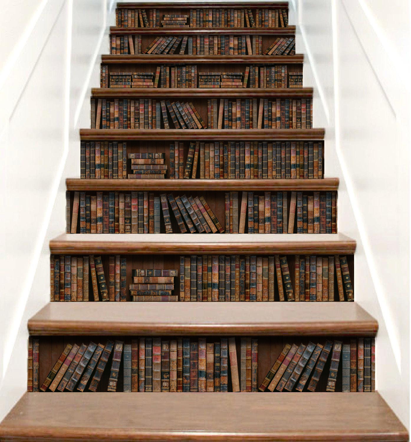 Book Stair Decals Staircase Decals Stair Riser Decals Peel & Etsy