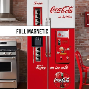 Magnetic Fridge Wrap, Refrigerator Wrap Vinyl Side by Side, Custom ...