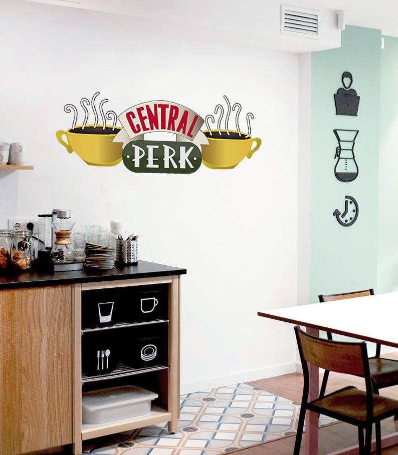 Central Perk Sign Central Perk Sticker Central Perk Decal | Etsy