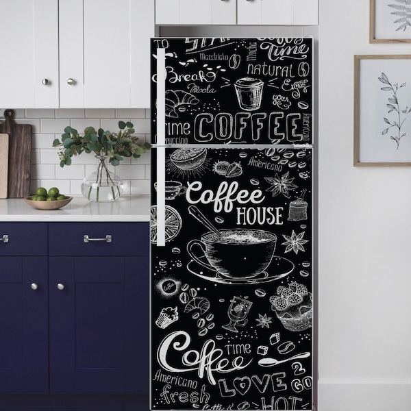 Vinilo para refrigerador, calcomanía de vinilo para refrigerador, calcomanía ...