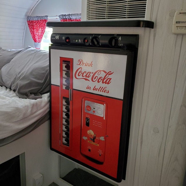 Coca Cola MINI Fridge Decal Cocacola MINI Fridge Wrap Retro Etsy UK