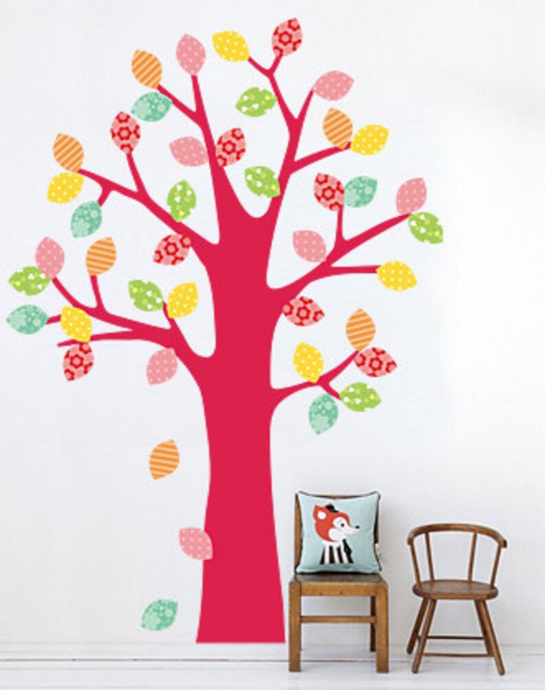 Tree Wall Decals for Kids Tree Wall Decal Large Big Tree Etsy