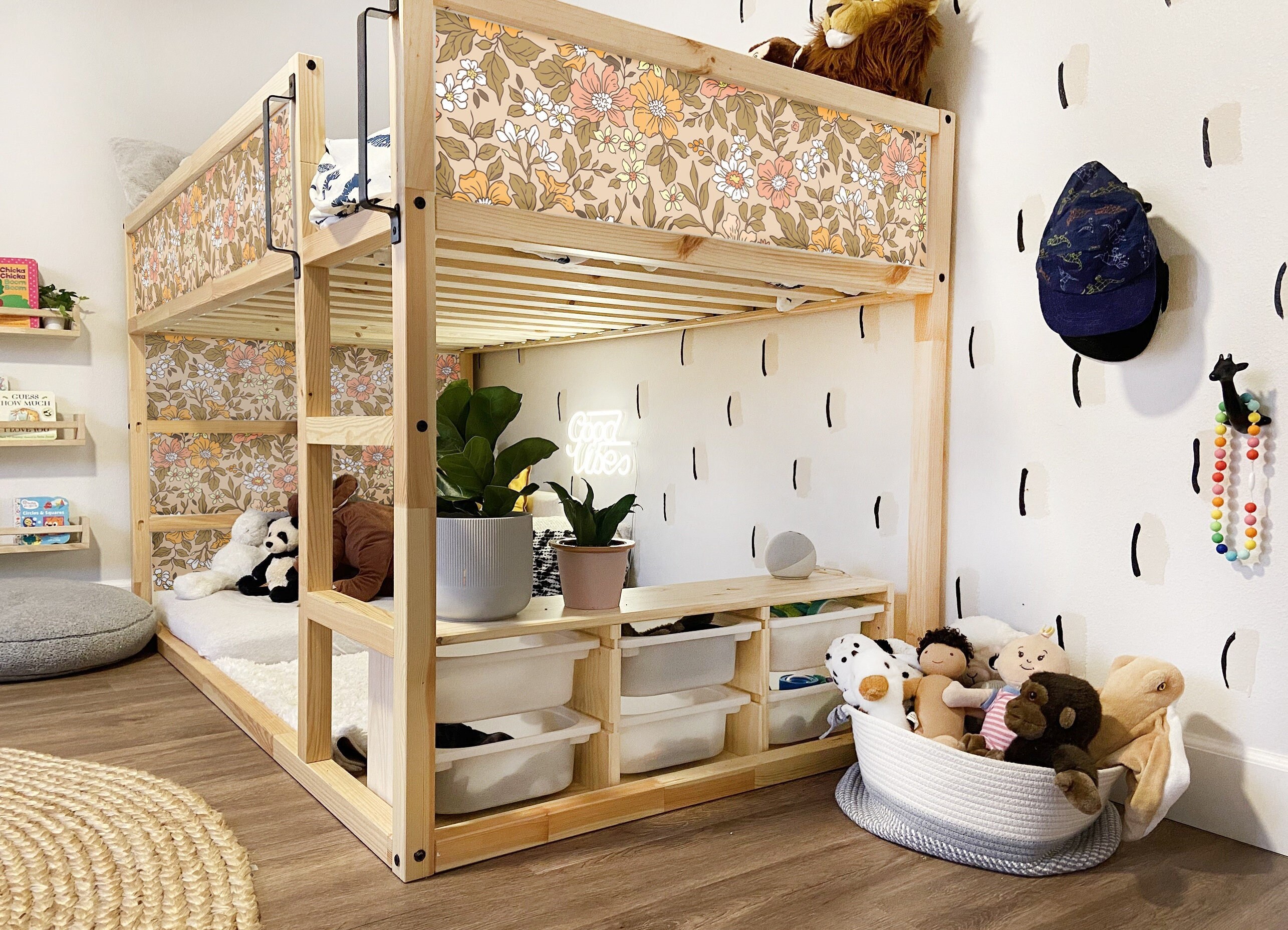 KURA BED Decal Boho Decals for Kura Bed Ikea Kura Bed Decal Etsy UK