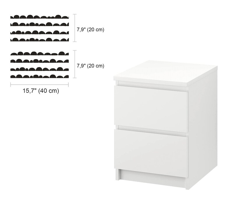 IKEA Malm Dresser Decal Ikea Dresser Stickers Malmdecal Etsy