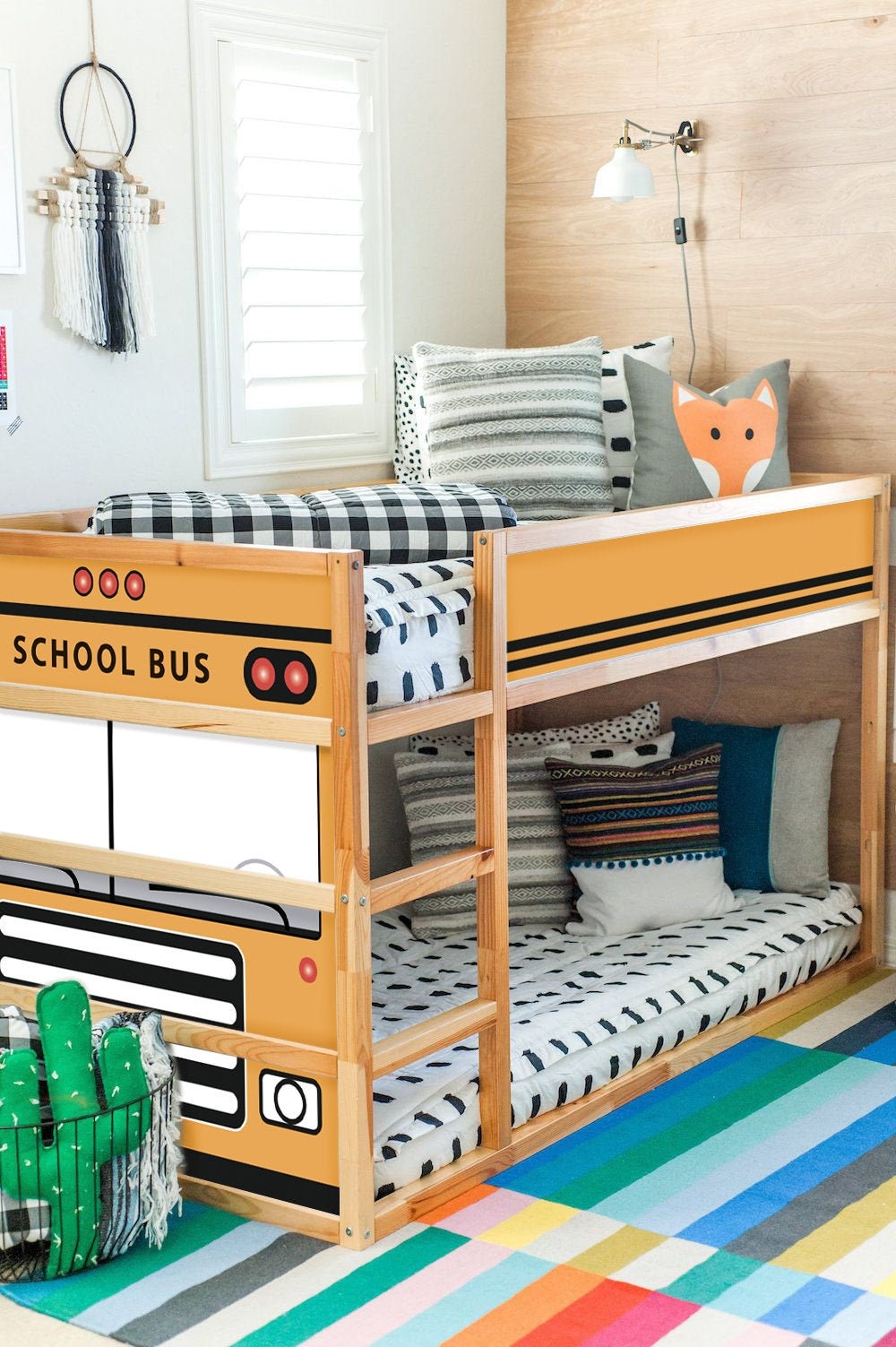 Vijfde Tegenstander Verbeelding IKEA KURA BED Decals Schoolbus Kura Stapelbed Decals Jongens - Etsy België