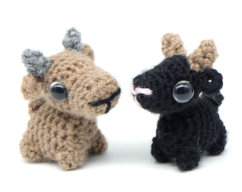 goat crochet animal cute baby goat farm keyring 21st birthday birthday gift for her gift for women best friend gift kawaii goat farm animals